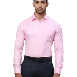 Park Avenue Pink Slim Fit Texture Shirt-picture-37