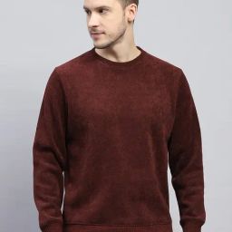 Monte Carlo Maroon Regular Fit Sweatshirt-image-27
