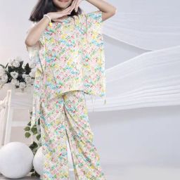 Misbis Girls Multi Comfort Fit Printed Kurta Set-image-88