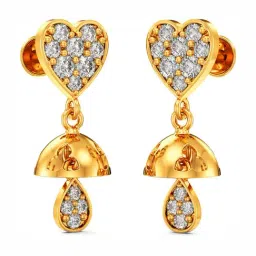 Joyalukkas 22k Yellow Gold Cherish Jhumki Earrings for Women-picture-46