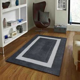 Presto Grey & White Wool Hand Tufted Carpet-image-84