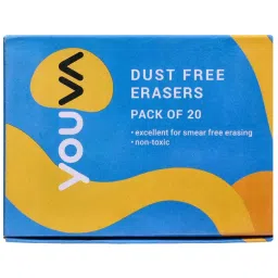 Youva Dust Free Erasers Medium, 55002 (Pack of 20)-image-25