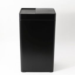 Kuber Industries Black Stainless Steel Sliding Big Sensor Dustbins 42 L-52