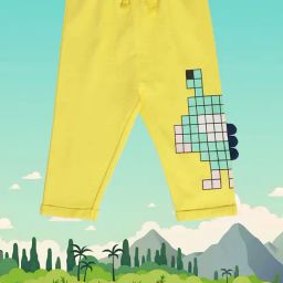 MINIKLUB Kids Yellow Printed Pants-picture-45