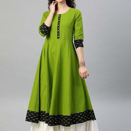 IKRASS Women Round Neck Anarkali Kurta-image-64