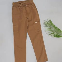 Pantaloons Junior Boys Brown Cotton Solid Pants-image-99