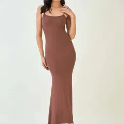 Color Capital Brown Regular Fit Dress-image-97