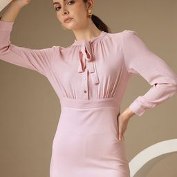 Chemistry Tie-Up Neck Dress-image-2