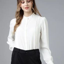 FITHUB White Regular Fit Shirt-image-4