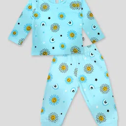 YK X Tinyo Infant Girls Printed Pure Cotton Top with Trouser-image-50