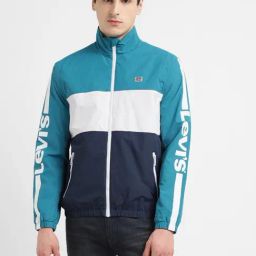 Levi's Teal Regular Fit Colour Block Jacket-image-25