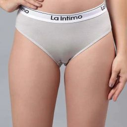 La Intimo Grey Comfort Fit Panties-image-90