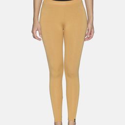 TWIN BIRDS Women Beige Solid Ankle Length Leggings-image-65