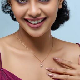 Joyalukkas 18k (750) Purity Rose Gold Lush Petals Diamond Pendent-image-5