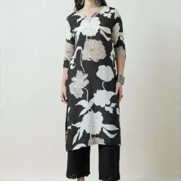 Soch Black Printed Straight Kurta-image-77