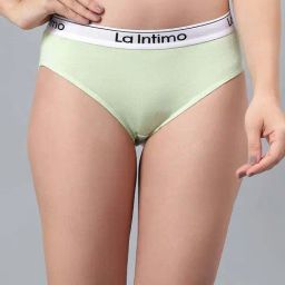 La Intimo Lime Green Comfort Fit Panties-image-39