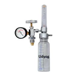 LIFEX Oxygen Fine Adjustement Valve 0-15 L/min with Rotameter & Humidifier Bottle, VSAFMD 202-44