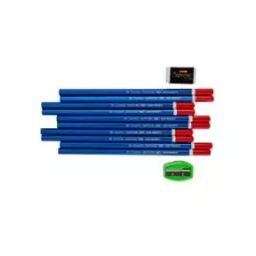 Camlin Kokuyo Supreme High-Density 10 Pencils With Eraser And Sharpener Pack of 3 ,7084281-2
