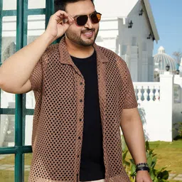 Instafab Plus Men Comfort Opaque Casual Shirt-image-79