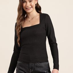 HERE&NOW Square Neck Fitted Top-image-38