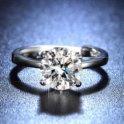 Designs & You Silver-Plated Crystal Studded Adjustable Finger Ring-54