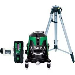 Shinwa Rules LEXIA Laser Robo Level Machine Green with Receiver & Tripod Set, 64071325-13