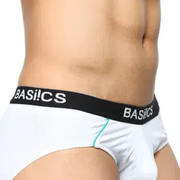 BASIICS by La Intimo Black & White Printed Briefs (Pack of 2) image 3