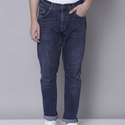 BEN SHERMAN Men Navy Blue Slim Fit Light Fade Jeans-image-72