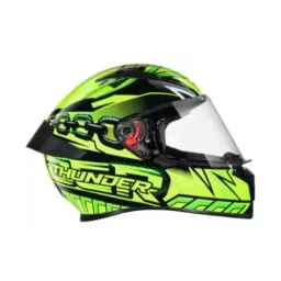 Studds N5 Matt Black & Green Xtra Large (600 mm) Full Face Helmet, Thunder D5 Decor-image-56