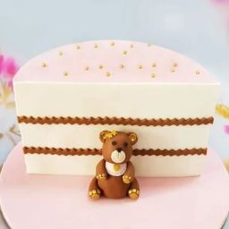 Lovely Teddy Half Year Kids Birthday Cake (1 Kg)-image-97