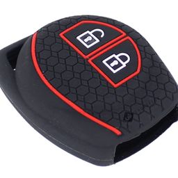 shopoflux Shopoflux® Silicone Key Cover Compitable with Swift | Wagonr | Celerio | Swift Dzire | Alto | Fronx | Breza | S Presso | Ignis 2 Button Remote Key (Black) (2) image 4
