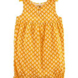 Carter's Cotton Blend Printed Romper - Yellow-image-48