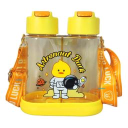 FunBlast Sipper Bottle with Straw & Adjustable Strap Yellow  640 ml-picture-13