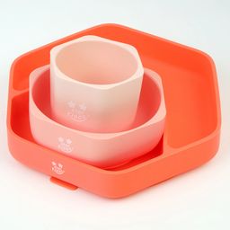 Starkiddo Cute Healthy Foodie Set Food Grade Silicone Suction Plates for Baby - Multicolour-picture-21