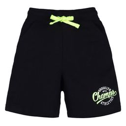 Plum Tree Boys Champion Print Shorts- Black-image-60