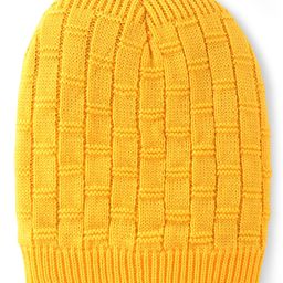 Pine Kids Cable Knit Woollen Cap Yellow - Diameter 12.5 cm-image-45