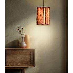 Green Girgit Red Leaf Print Hanging Shade-20