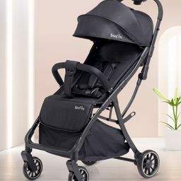 Bonfino Aero Lite Baby Cruiser with Concealed Link Brake and Single Hand Fold - Black-11