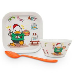 Superware Melamine Kids snackSet - duck ( Set of 3 )-image-55