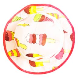 Akinos Kids Cotton Ice Cream Designed Hat - Pink-image-8
