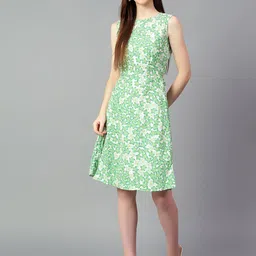 Stylecast X Kotty Women Floral Print Fit and Flare Dress-image-8