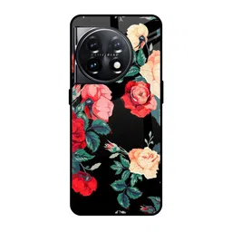 QRIOH Floral Printed OnePlus 11 5G Back Case Mobile Accessories-picture-58