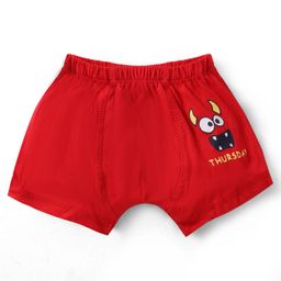 Simply Sinker Knit Trunks with Seven Weekdays Print Pack of 7 - Multicolor image 4