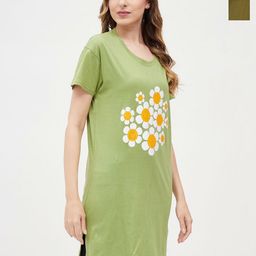 Dreambe Women 2 Printed Applique T-shirt-image-74