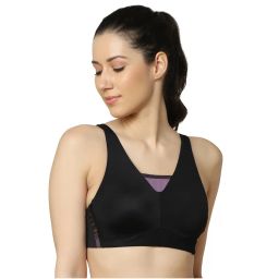 Triumph Triaction Pure Lite Non-wired Lightly Padded Full Coverage Sports Bra - Black-picture-45