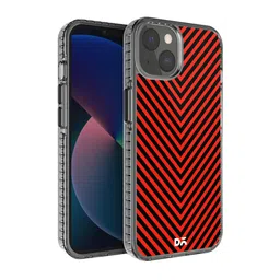 DailyObjects Black & Red Printed  iPhone 13 Mini Phone Case image 1