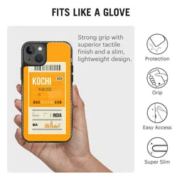DailyObjects Yellow & White Printed iPhone 13 Mini Back Case image 4