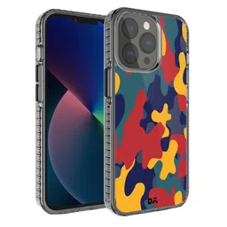 DailyObjects Blue & Red Printed iPhone 13 Pro Phone Case-37