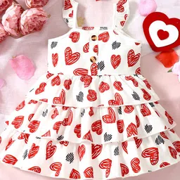 YK Girls Printed Peplum Dress-image-44