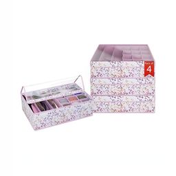 Aura Pink Set of 4 Reusable Drawer Organiser Organisers-33